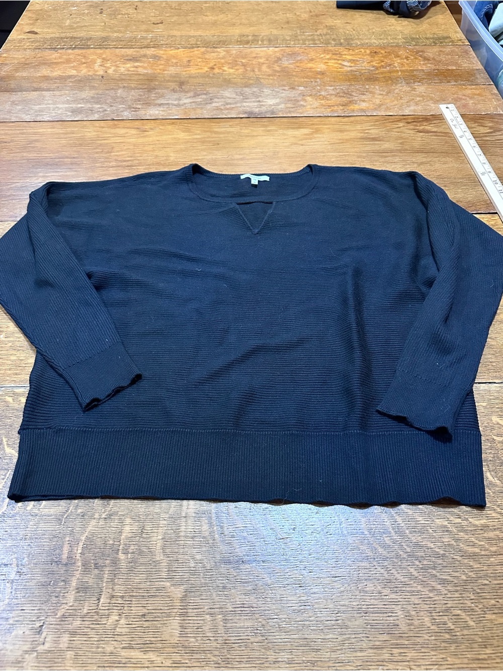 Maurices Black Women's Crewneck Sweater sz 0x